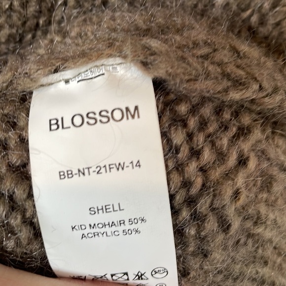 Blossom S brown mohair crewneck sweater - Picture 4 of 4